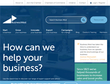 Tablet Screenshot of businesswest.co.uk